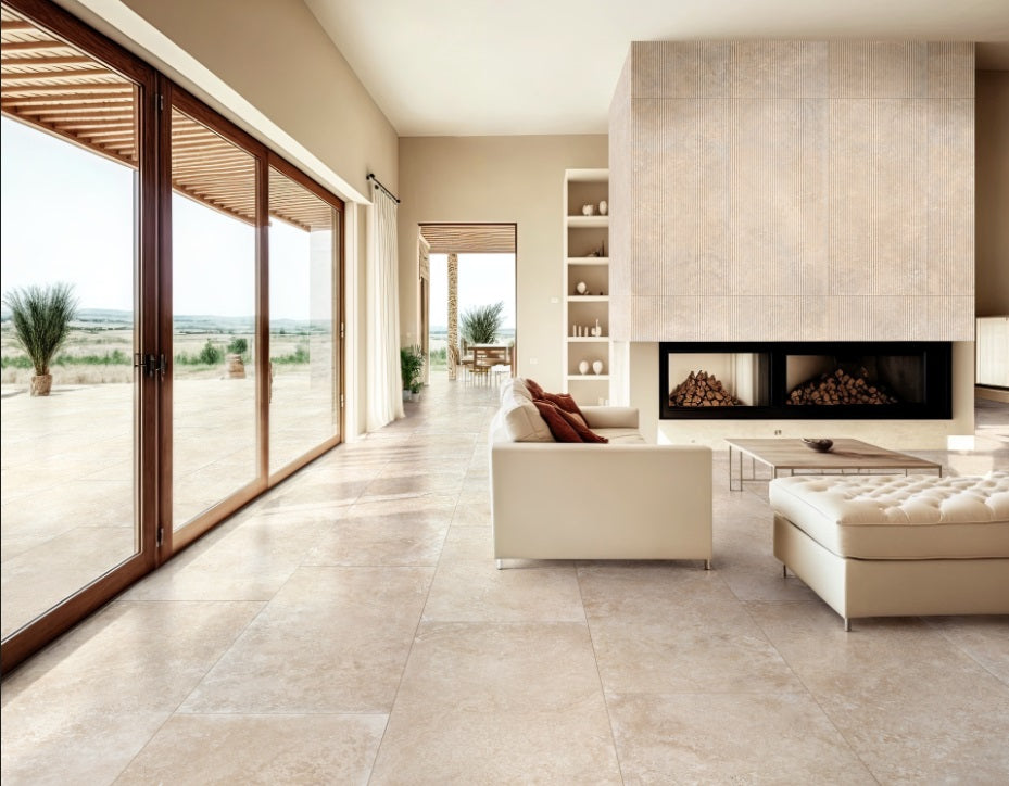 REALSTONE TRAVERTINO CROSS BEIGE STRUT