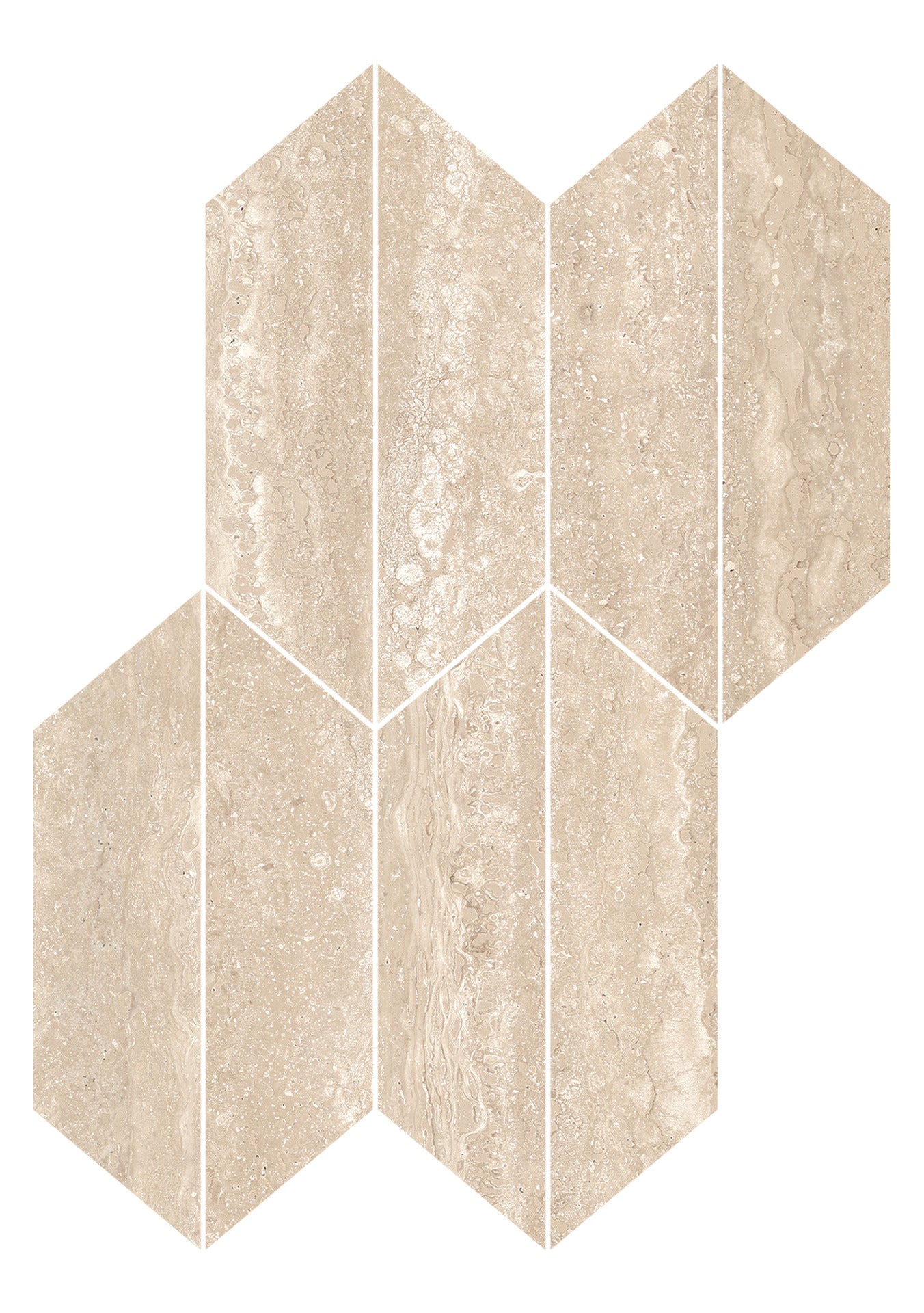 REALSTONE TRAVERTINO CROSS BEIGE