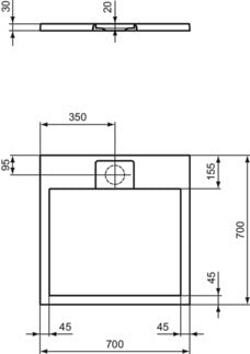 ΝΤΟΥΣΙΕΡΑ ΤΕΤΡΑΓΩΝΗ ULTRA FLAT S-I.LIFE 70X70