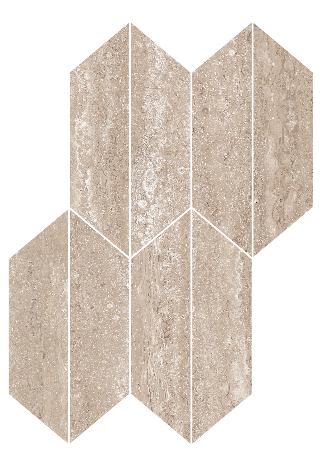 REALSTONE TRAVERTINO CROSS NOCE