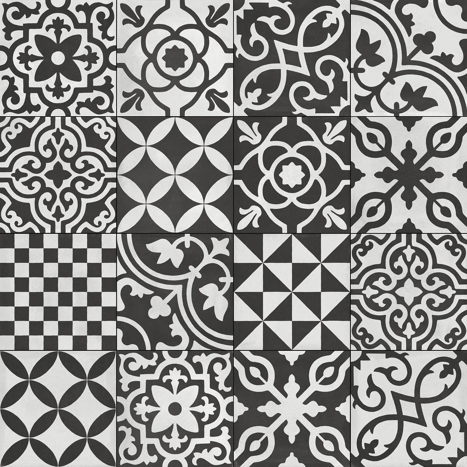 CONTRASTI ANTRACITE DECORO MIX