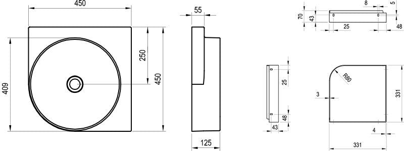 ΝΙΠΤΗΡΑΣ YARD 45X45 C ΧΩΡΙΣ ΟΠΗ