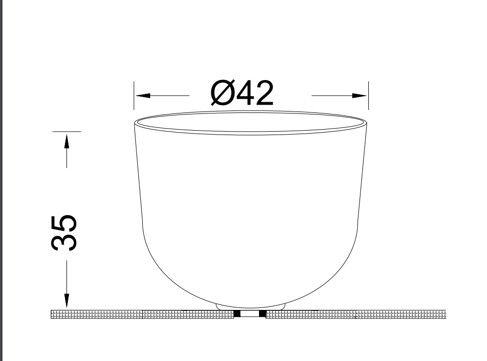 BUCKET MARBLE ΝΙΠΤΗΡΑΣ ΜΑΡΜΑΡΙΝΟΣ ΕΛ. ΤΟΠ. Φ 42 CM