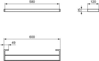 ΡΑΓΑ ΠΕΤΣΕΤΑΣ 60CM CONCA  ΔΙΠΛΗ - ΤΕΤΡΑΓΩΝΗ