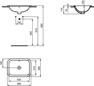 CONNECT RECTANGULAR ΝΙΠΤΗΡΑΣ ΕΝΘΕΤΟΣ 50X38, ΧΩΡΙΣ ΟΠΗ