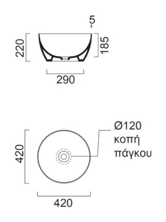 PURA ΝΙΠΤΗΡΑΣ ΕΛ. ΤΟΠ. Φ 42 CM