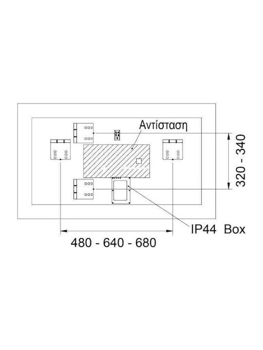 TOSCA 60Χ80 LUMINOR ΚΑΘΡΕΠΤΗΣ